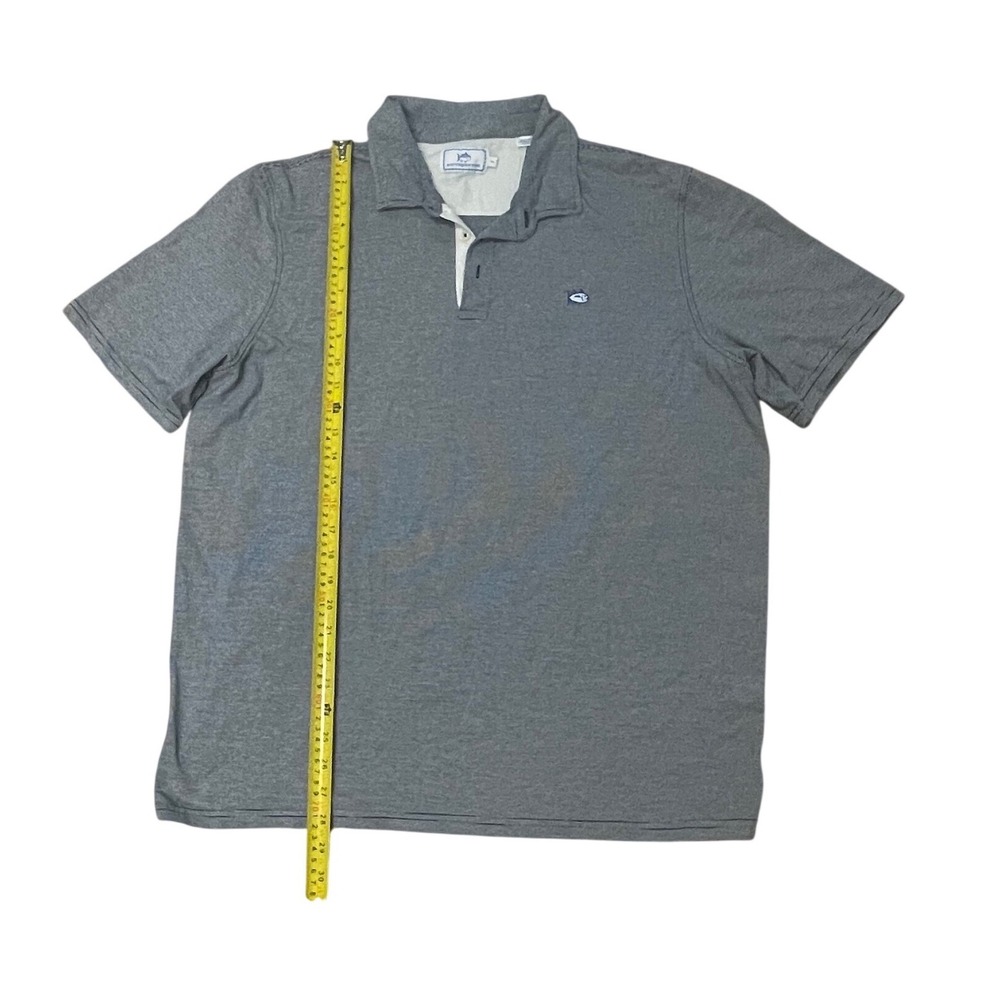 Southern Tide Mens XL Pima Cotton Blend Striped Skipjack Polo Shirt Navy White - Picture 3 of 6